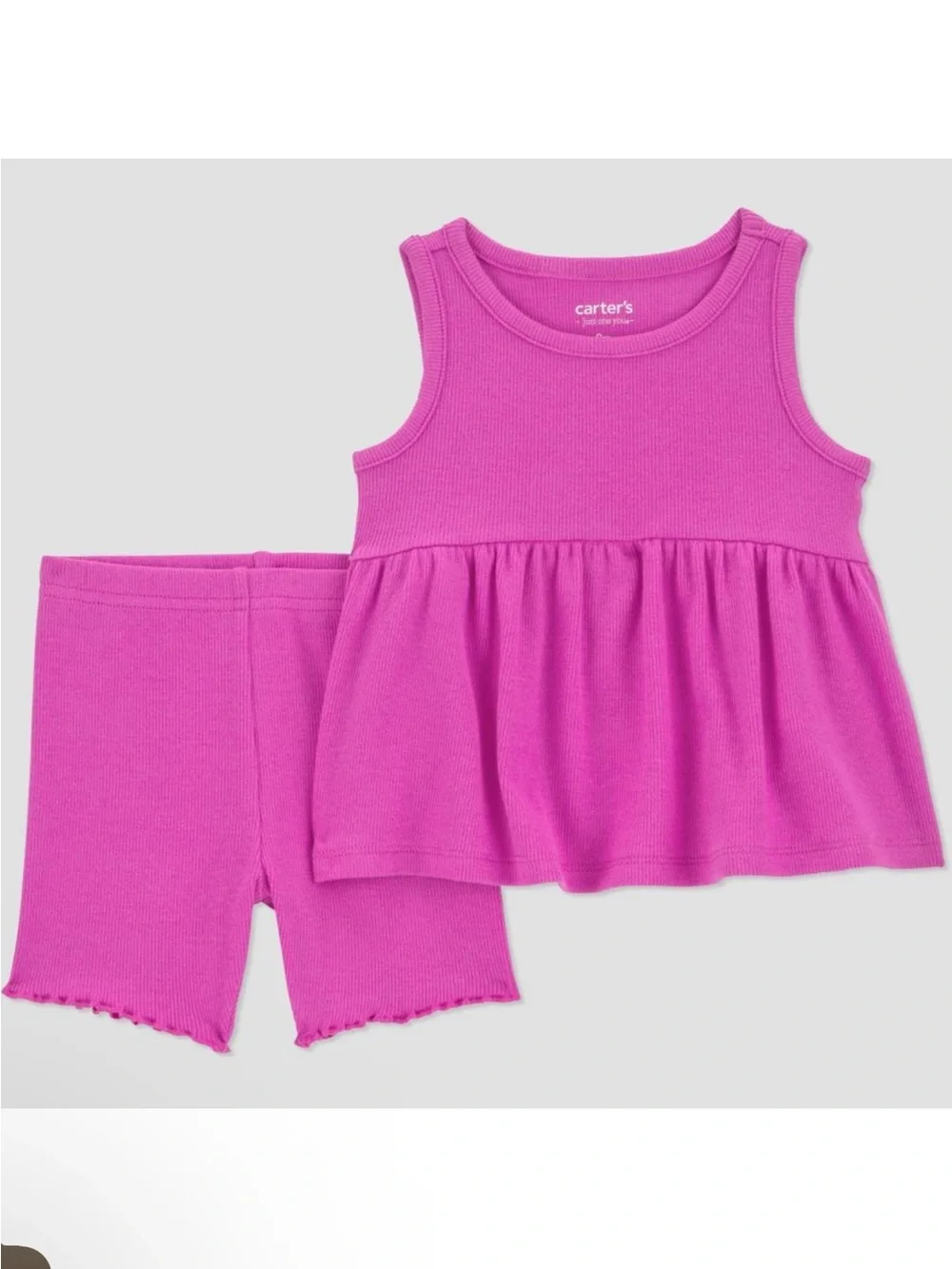Carter's Baby Girl 4pc star Peplum tank Top and Capri
